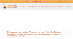 Desktop Screenshot of ahimsa-iyengar-yoga-beziers.com