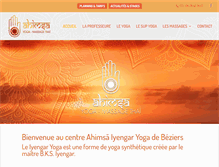 Tablet Screenshot of ahimsa-iyengar-yoga-beziers.com